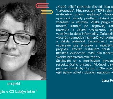 Jana Pekárová:  VITAJTE V CS LAB(YRINT)E  