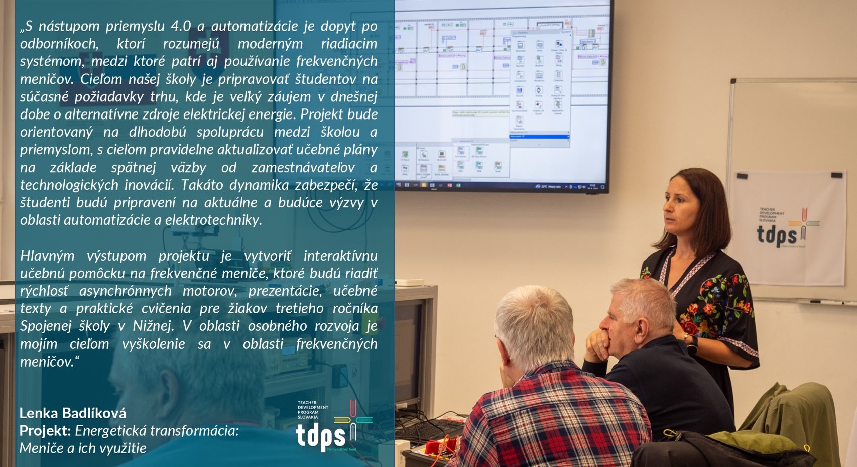 Lenka Badlíková: Energetická transformácia: Meniče a ich využitie 